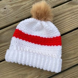 Taylor Swift Inspired Chiefs Crochet Hat